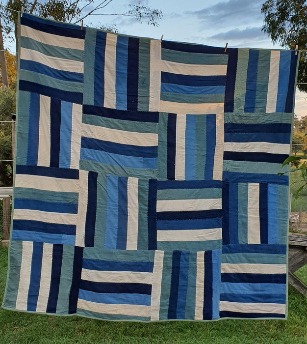 Quilt #55 - Stitched by Densha Madam