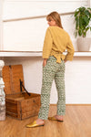 Tailored Pants Moroccan Print Olive-Women-The ANJELMS Project