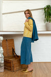 Pocket Top Moroccan Print Yellow-Women-The ANJELMS Project