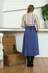 Midi Skirt Indigo-Women-The ANJELMS Project