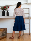 Wrap Skirt Short - Indigo-Women-The ANJELMS Project