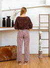 Long Pocket Pants - Red Pinstripe-Women-The ANJELMS Project