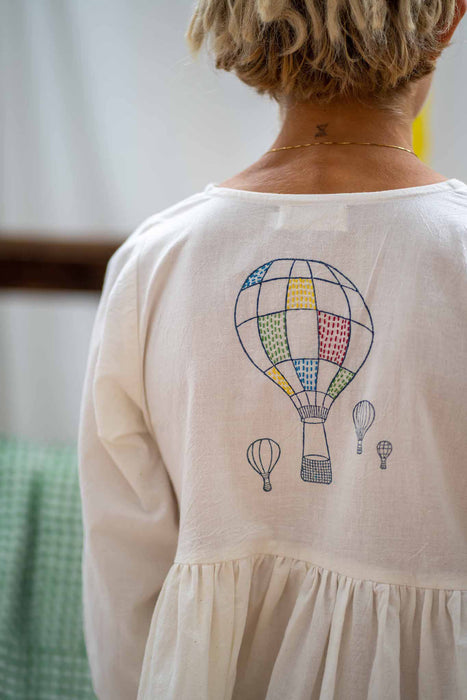 Yoke Shirt - Balloon Print