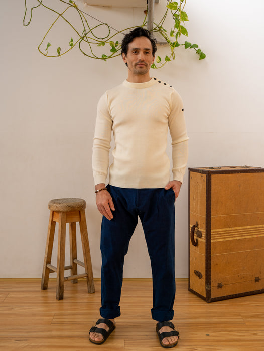 Sweater Merino Man - Natural