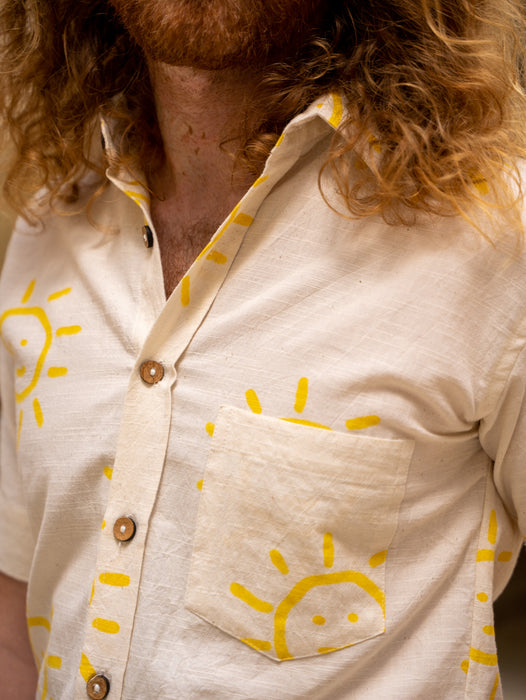 Unisex Short Sleeve Shirt - Sun Print