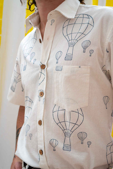 Unisex Short Sleeve Shirt - Balloon Print