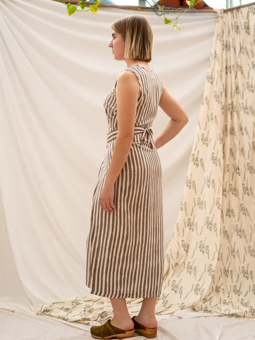 Wrap Dress - Kashish Stripe